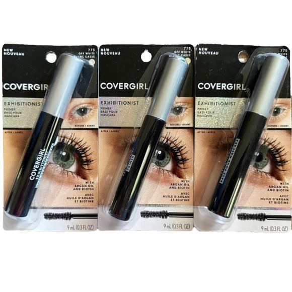 New 3 Covergirl‎ Exhibitionist Primer Mascara Off White - Picture 1 of 3